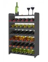 Regał na wino RW-16-36P Ciemny grafit