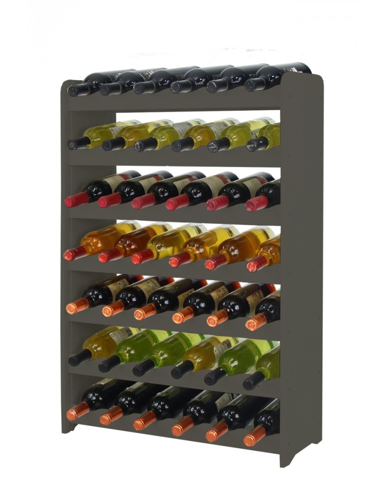 Stojaki na wino RW16 do butelek - Regał na wino RW-16-42 Ciemny grafit - produkt MODO24.PL 1