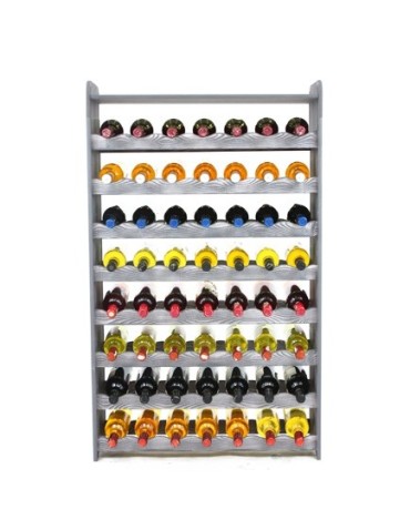 Stojaki na wino RW16 do butelek - Regał na wino RW-16-56P Ciemny grafit decor - product 4