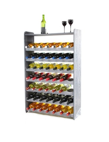 Stojaki na wino RW16 do butelek - Regał na wino RW-16-56P Ciemny grafit decor - product 5