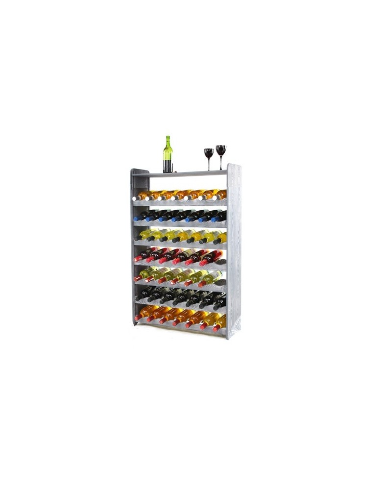Stojaki na wino RW16 do butelek - Regał na wino RW-16-56P Ciemny grafit decor - product MODO24.PL 5