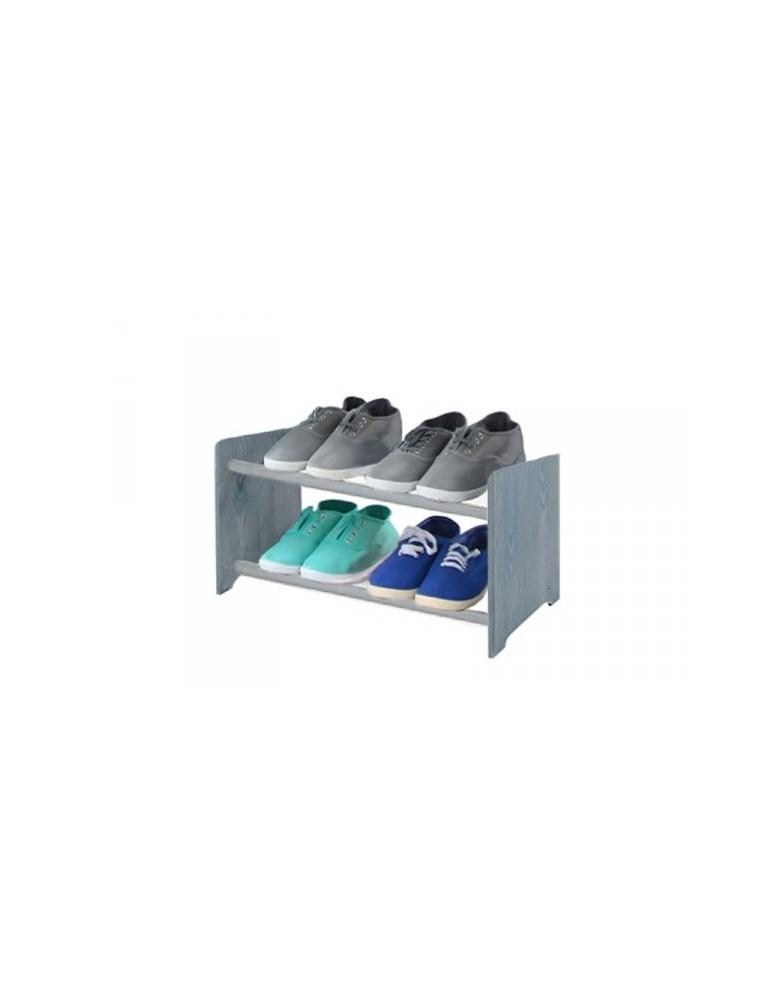 Regały na buty/ szafki otwarte RBS - Regał na buty RBS-2-45 w kolorze ciemnografitowym - produkt MODO24.PL 1