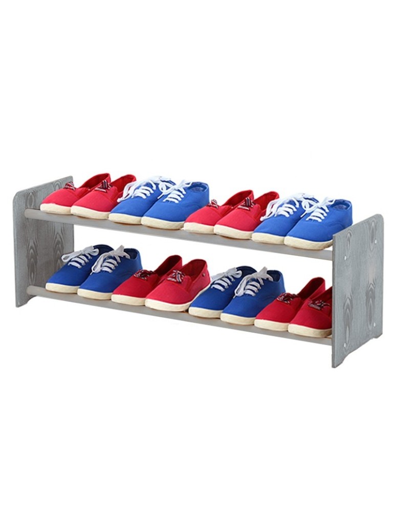 Regały na buty/ szafki otwarte RBS - Regał na buty RBS-2-90 w kolorze ciemnografitowym - produkt MODO24.PL 1