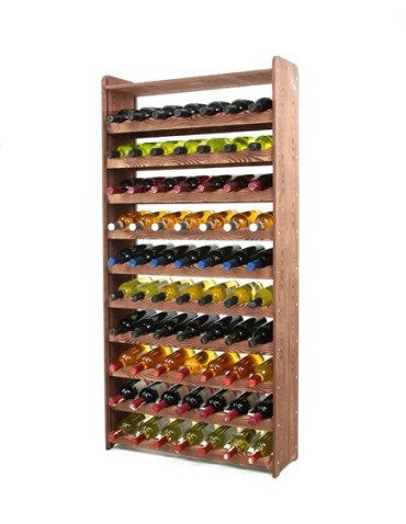 Regał na wino RW-16-70P Ciemny brąz decor