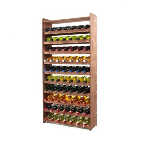 Regał na wino RW-16-70P Ciemny brąz decor