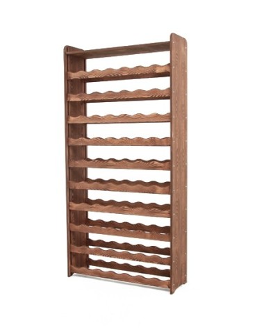 Stojaki na wino RW16 do butelek - Regał na wino RW-16-70P Ciemny brąz decor - product 4