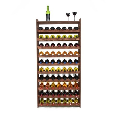 Regał na wino RW-16-70P Ciemny brąz decor