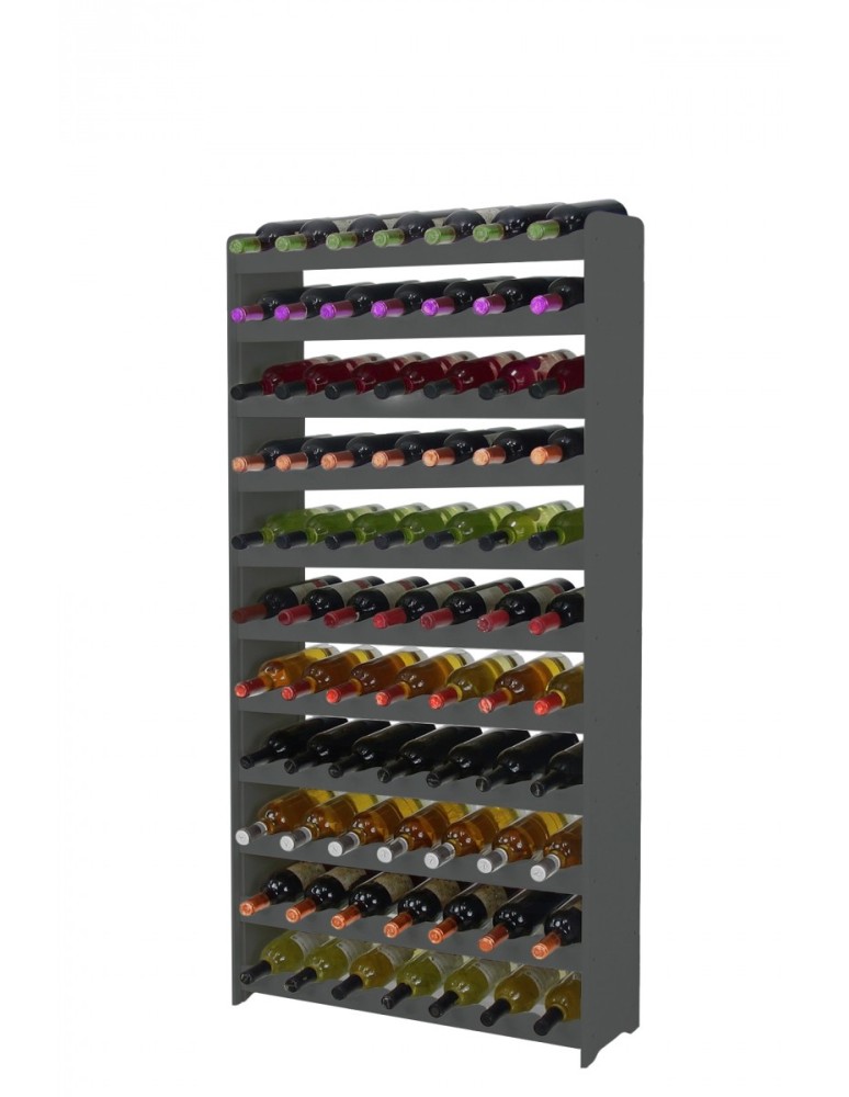 Stojaki na wino RW16 do butelek - Regał na wino RW-16-77 Ciemny grafit - produkt MODO24.PL 1