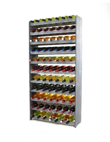 Regał na wino RW-16-77 Ciemny grafit decor