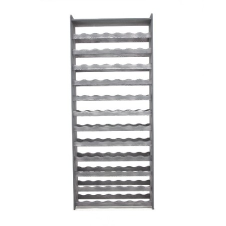 Regał na wino RW-16-84P Ciemny grafit dekor