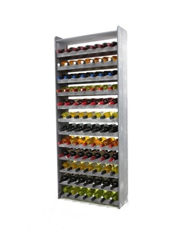 Stojaki na wino RW16 do butelek - Regał na wino RW-16-84P Ciemny grafit dekor - product 4