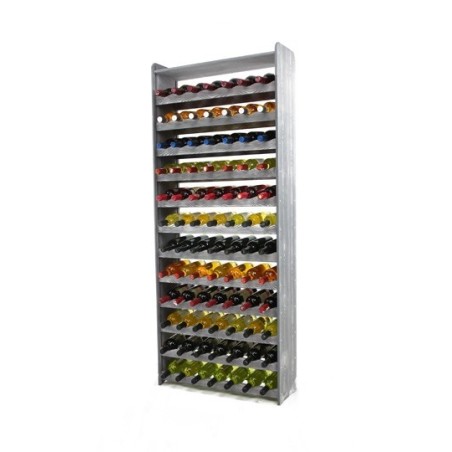 Regał na wino RW-16-84P Ciemny grafit dekor