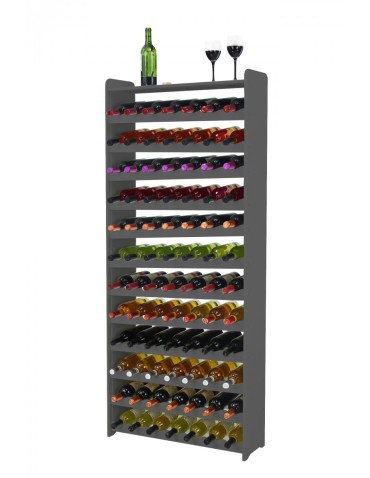 Regał na wino RW-16-84P Ciemny grafit