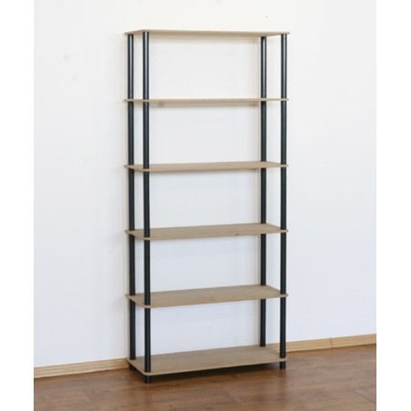 Regał rurkowy DEDAL-6N Czarne rurki