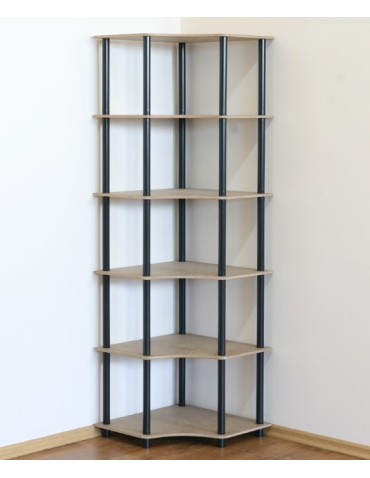 Regał rurkowy DEDAL-6W Czarne rurki