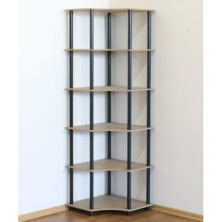 Regał rurkowy DEDAL-6W Czarne rurki