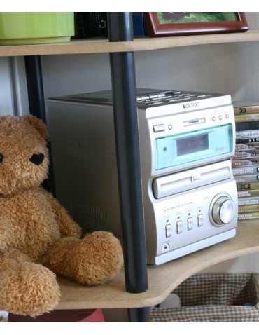 seria regałów DEDAL - Regał rurkowy DEDAL-6W Czarne rurki - product 3