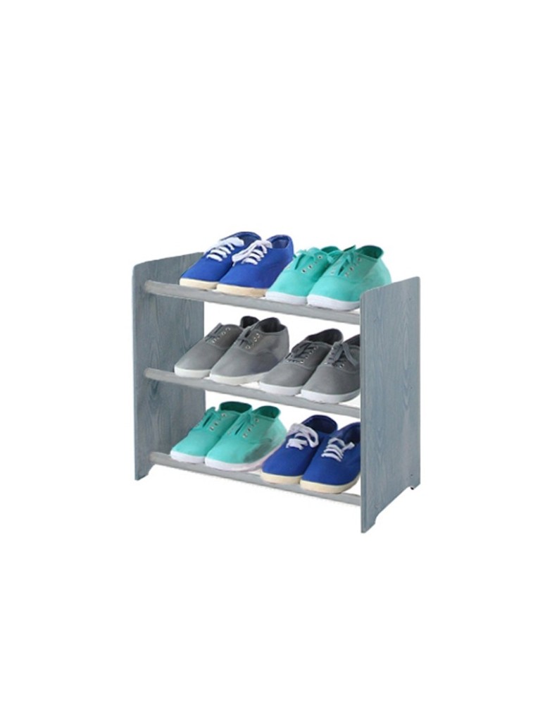 Regały na buty/ szafki otwarte RBS - Ciemnografitowy regał na buty RBS-3-45 - produkt MODO24.PL 1