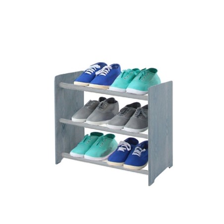 Ciemnografitowy regał na buty RBS-3-45