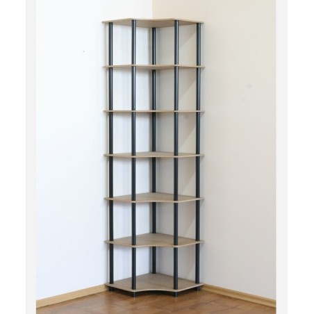 Regał rurkowy DEDAL-7W czarne rurki