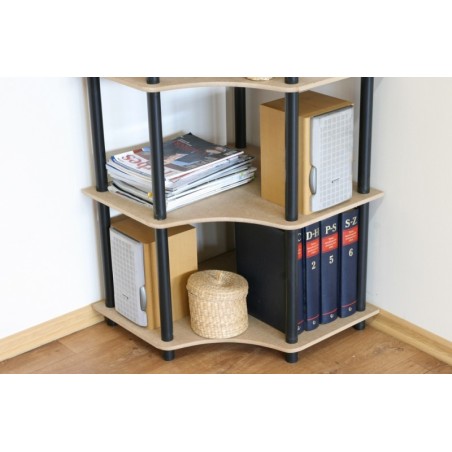 Regał rurkowy DEDAL-7W czarne rurki