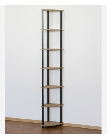 Regał narożny DEDAL-7Z Czarne rurki