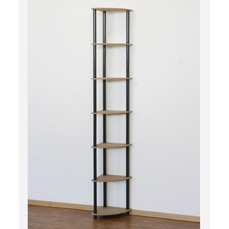 Regał narożny DEDAL-7Z Czarne rurki