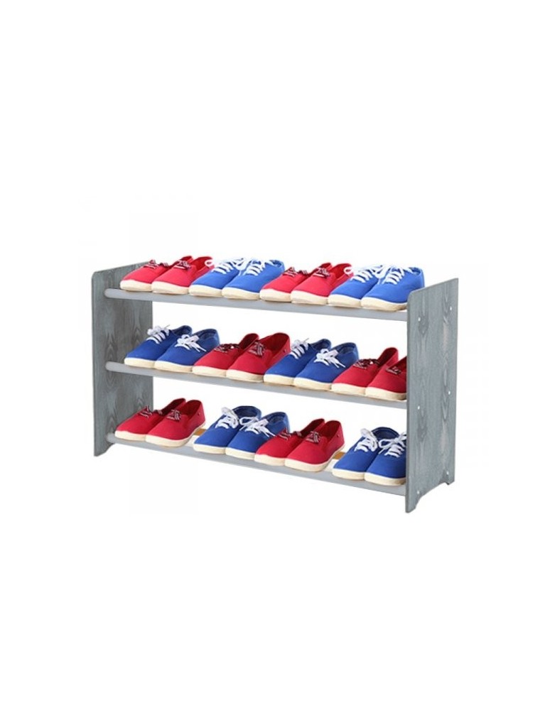 Regały na buty/ szafki otwarte RBS - Regał na buty RBS-3-90 w kolorze ciemnografitowym - produkt MODO24.PL 1