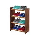 Regał na buty RBS-4-45 · Boki ciemny brąz (dekor) · drążki kolor olchowy