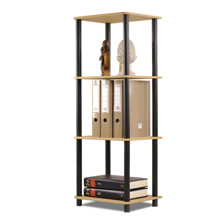 Regał rurkowy DEDAL-4L Czarne rurki