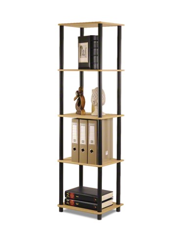 Regał rurkowy DEDAL-5L Czarne rurki