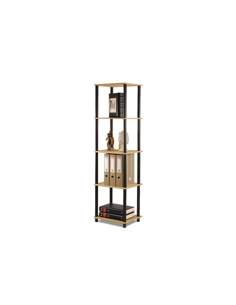 Seria Dedal - Regał rurkowy DEDAL-5L Czarne rurki - product MODO24.PL 1