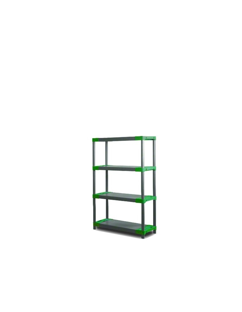 Tytan-4 - Regał plastikowy TYTAN-4 zielony · 138x60x46 · Nośność półki 160 kg - produkt MODO24.PL 1