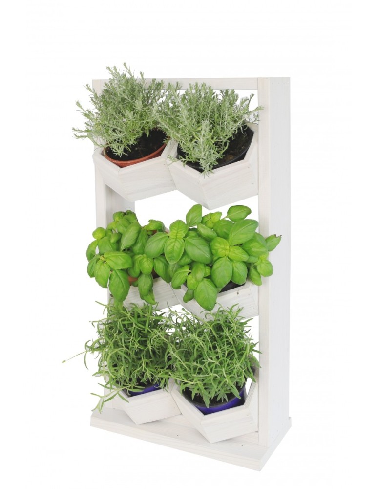 Kwietniki i donice - Ogród Wertykalny RD-8 2x3 12cm biały - produkt MODO24.PL 1