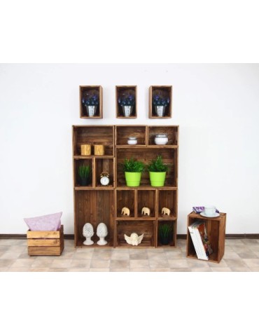 Skrzynka sosnowa SD-2-40x30 brązowa - product 2