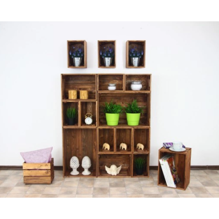 Skrzynka sosnowa SD-2-40x30 brązowa