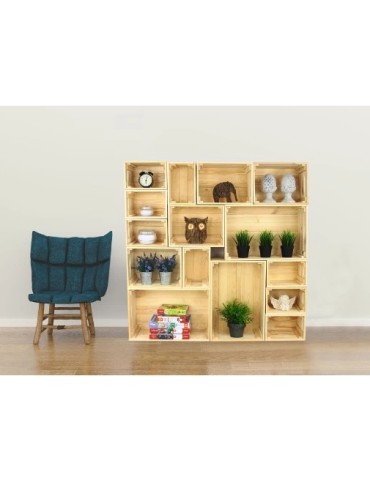 Skrzynie i ławki - Skrzynka sosnowa SD-2-60x40 surowa - product 5