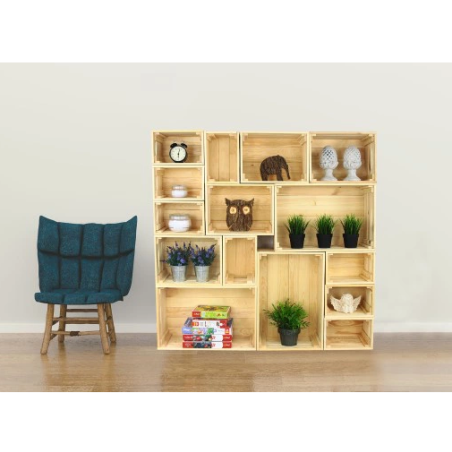 Skrzynka sosnowa SD-2-60x40 surowa