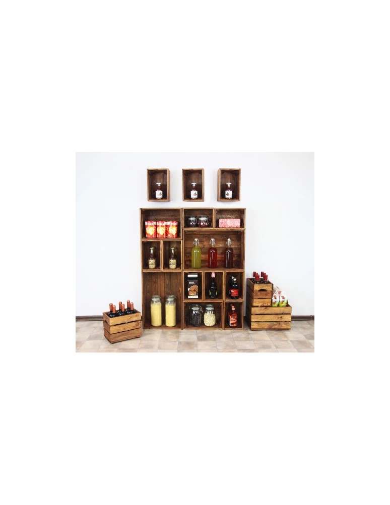 Skrzynie i ławki - Skrzynka sosnowa SD-2-60x40 brązowa - product MODO24.PL 2