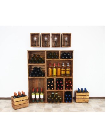 Skrzynie i ławki - Skrzynka sosnowa SD-2-60x40 brązowa - product 6