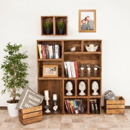 Skrzynka sosnowa SD-3-30x20 brązowa