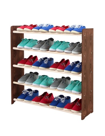 Regał na buty RBS-5-90 brąz i biel