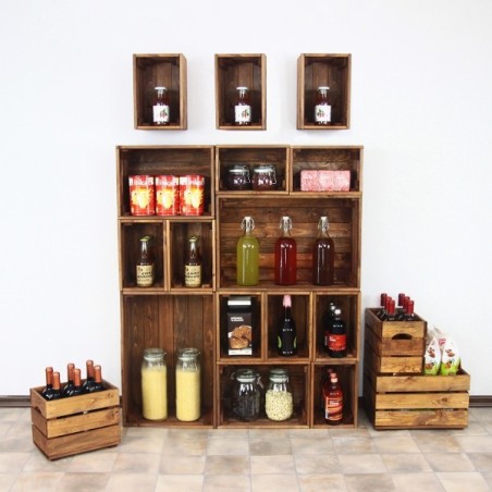 Zestaw 4 skrzynek SD-3-30x20 brąz