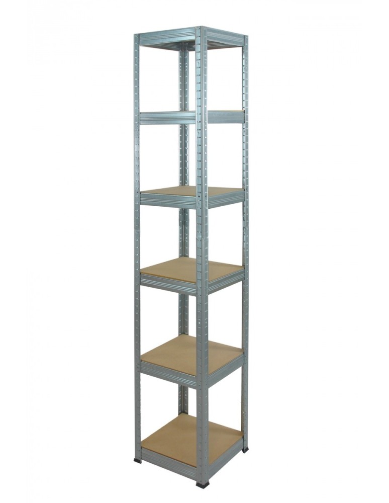 Helios Ocynk Kwadrat - Regał metalowy Helios ocynk 213x30x30_6 - 175 kg / na półkę - produkt MODO24.PL 1