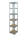 Regał metalowy Helios ocynk 213x30x30_6 - 175 kg / na półkę