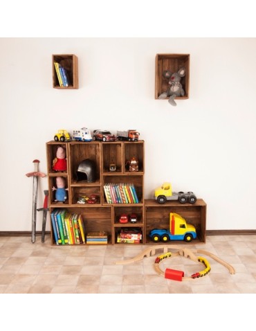 Skrzynki drewniane - Zestaw 4 skrzynek SD-3-30x20 brąz - product 5