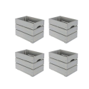 Zestaw 4 skrzynek szarych SD-3-30x20