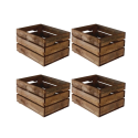 Zestaw 4 skrzynek SD-3-40x30 brąz