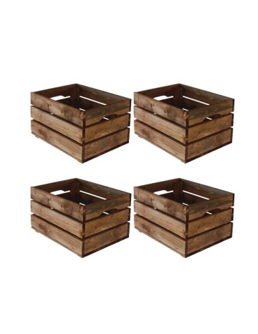 Zestaw 4 skrzynek SD-3-40x30 brąz