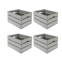 Zestaw 4 skrzynek szarych SD-3-40x30